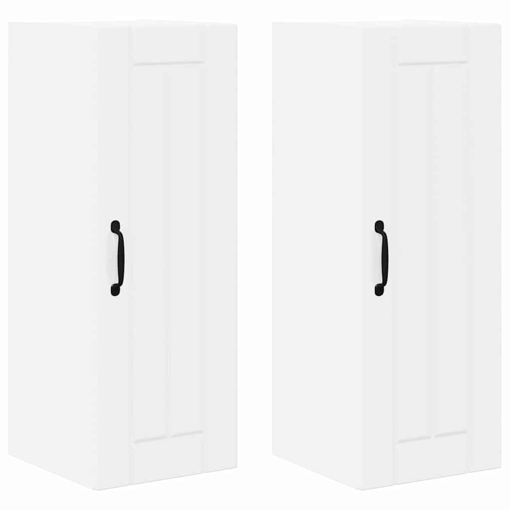 Kitchen Cabinet 2 pcs High Gloss White 30 x 31 x 80 cm