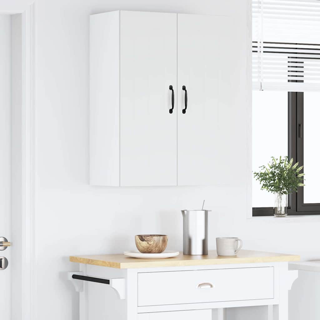 Kitchen Cabinet with Shelf High Gloss White 60 x 31 x 80 cm