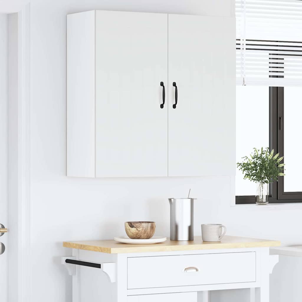 Kitchen Cabinet with Shelf High Gloss White 80 x 31 x 80 cm