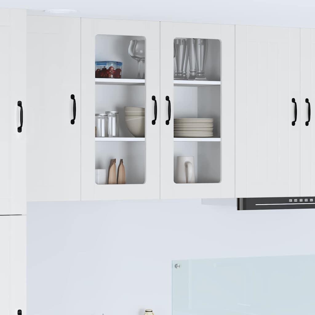 Kitchen Cabinet with Shelf High Gloss White 80 x 31 x 80 cm