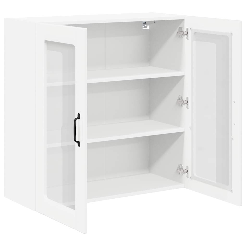 Kitchen Cabinet with Shelf High Gloss White 80 x 31 x 80 cm