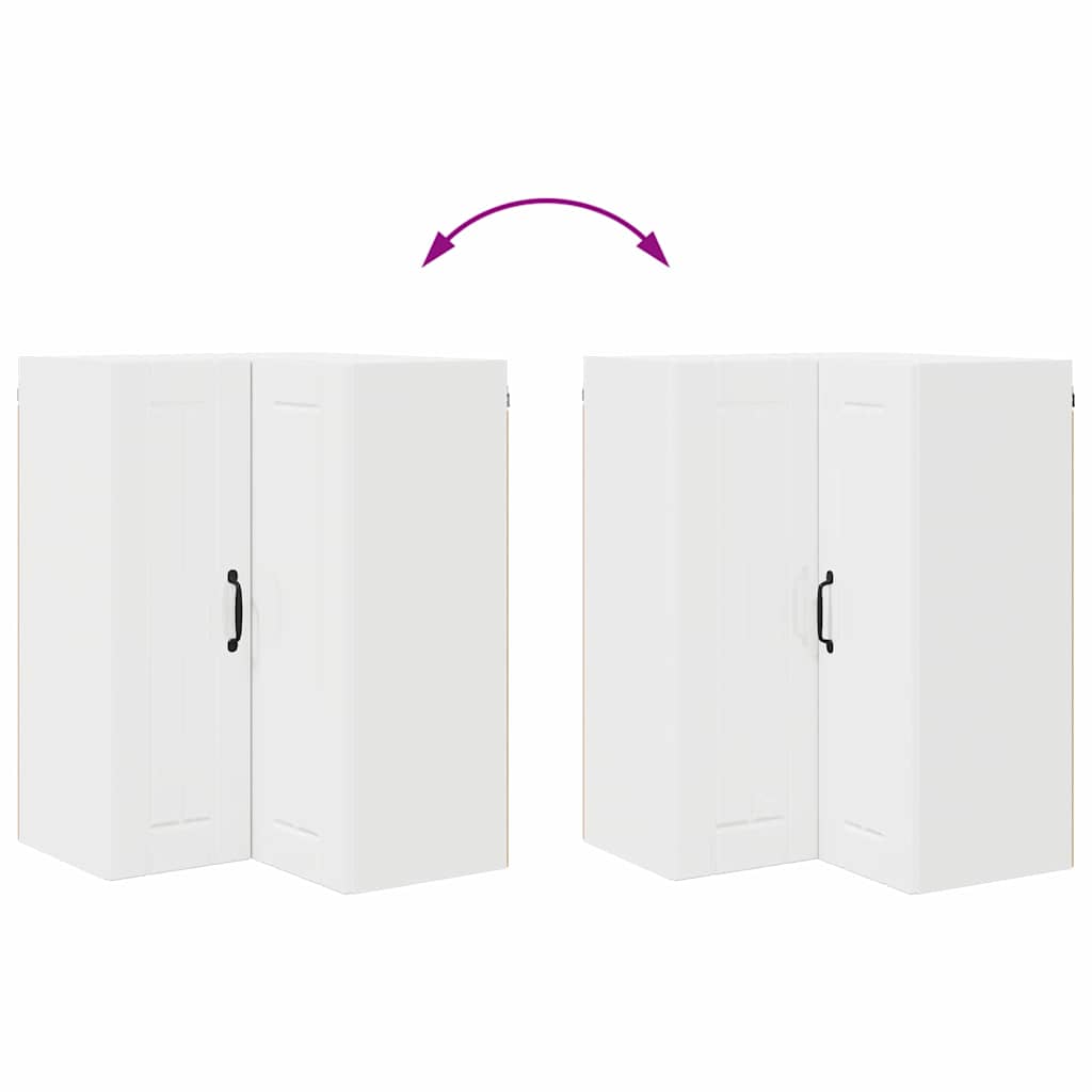 Kitchen Cabinet with Shelf High Gloss White 57 x 57 x 80 cm