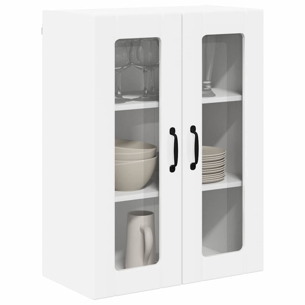 Kitchen Cabinet with Shelf High Gloss White 60 x 31 x 80 cm