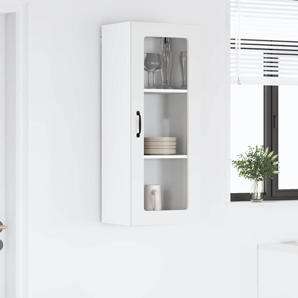 Kitchen Cabinet with Shelf High Gloss White 40 x 31 x 100 cm