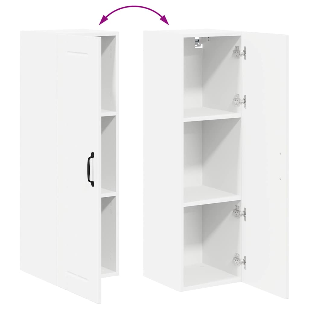 Kitchen Cabinet with Shelf High Gloss White 30 x 31 x 100 cm