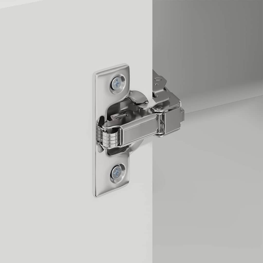 Kitchen Cabinet with Shelf High Gloss White 57 x 57 x 100 cm