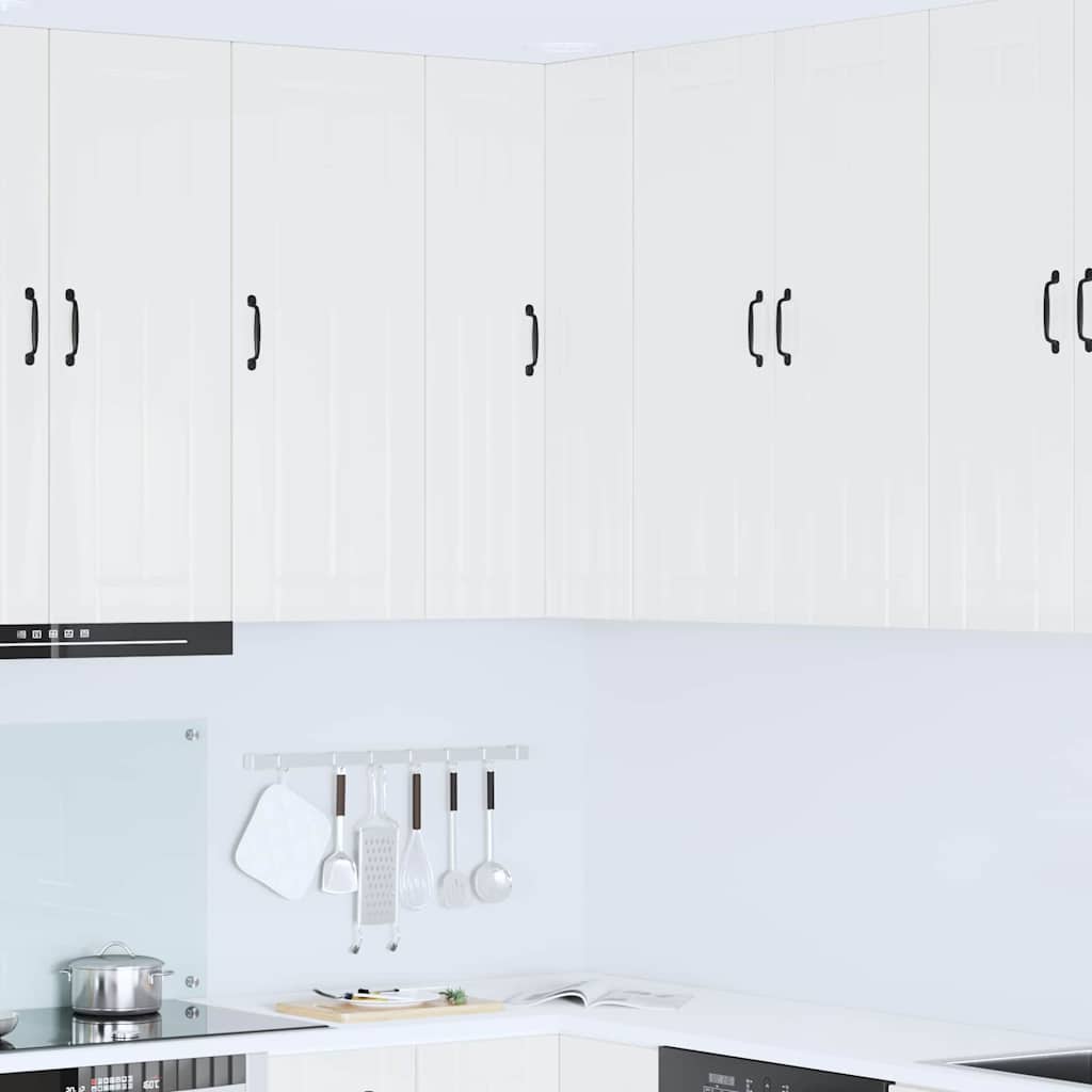Kitchen Cabinet with Shelf High Gloss White 57 x 57 x 100 cm