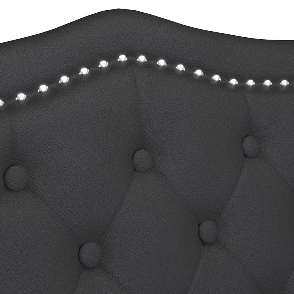 Chesterfield Bench Black 120.5 x 65 x 75 cm Faux Leather