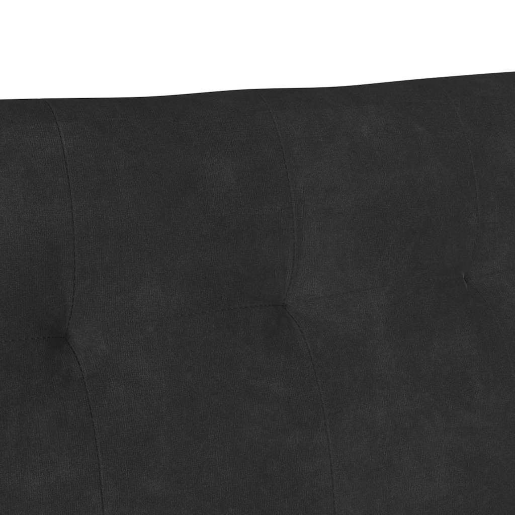 Chesterfield Bench Black 112 x 65.5 x 75 cm Velvet