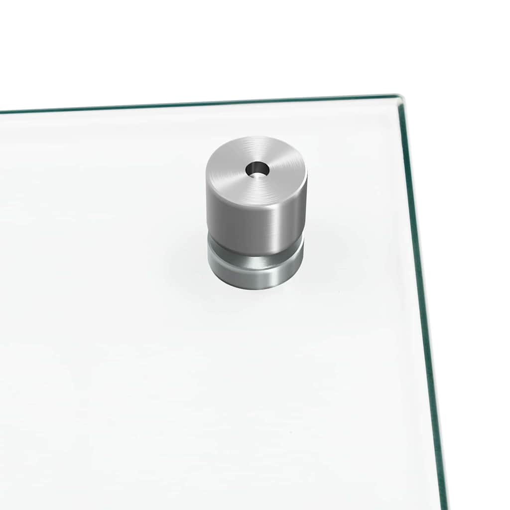 Kitchen Backsplash 2 pcs Transparent 90 x 50 cm Tempered Glass