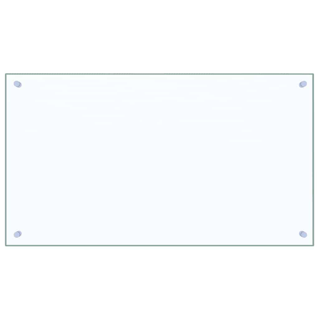Kitchen Backsplash 2 pcs Transparent 90 x 50 cm Tempered Glass