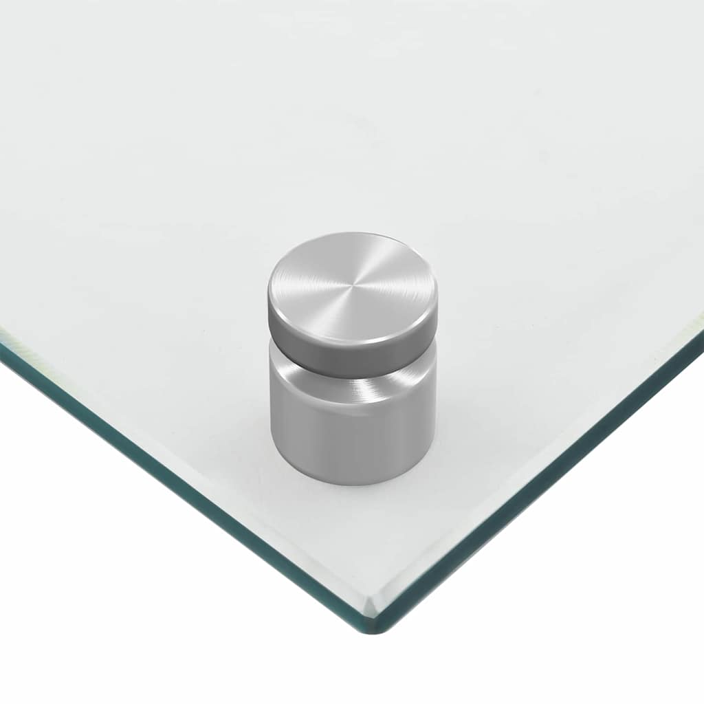 Kitchen Backsplash 2 pcs Transparent 100 x 50 cm Tempered Glass