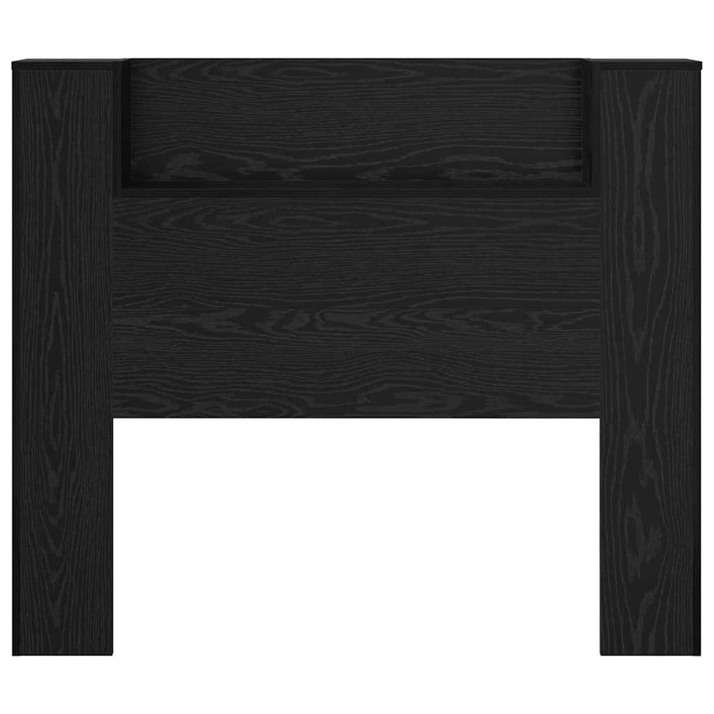 Headboard Black Oak 120 x 15 x 103.5 cm Engineered Wood