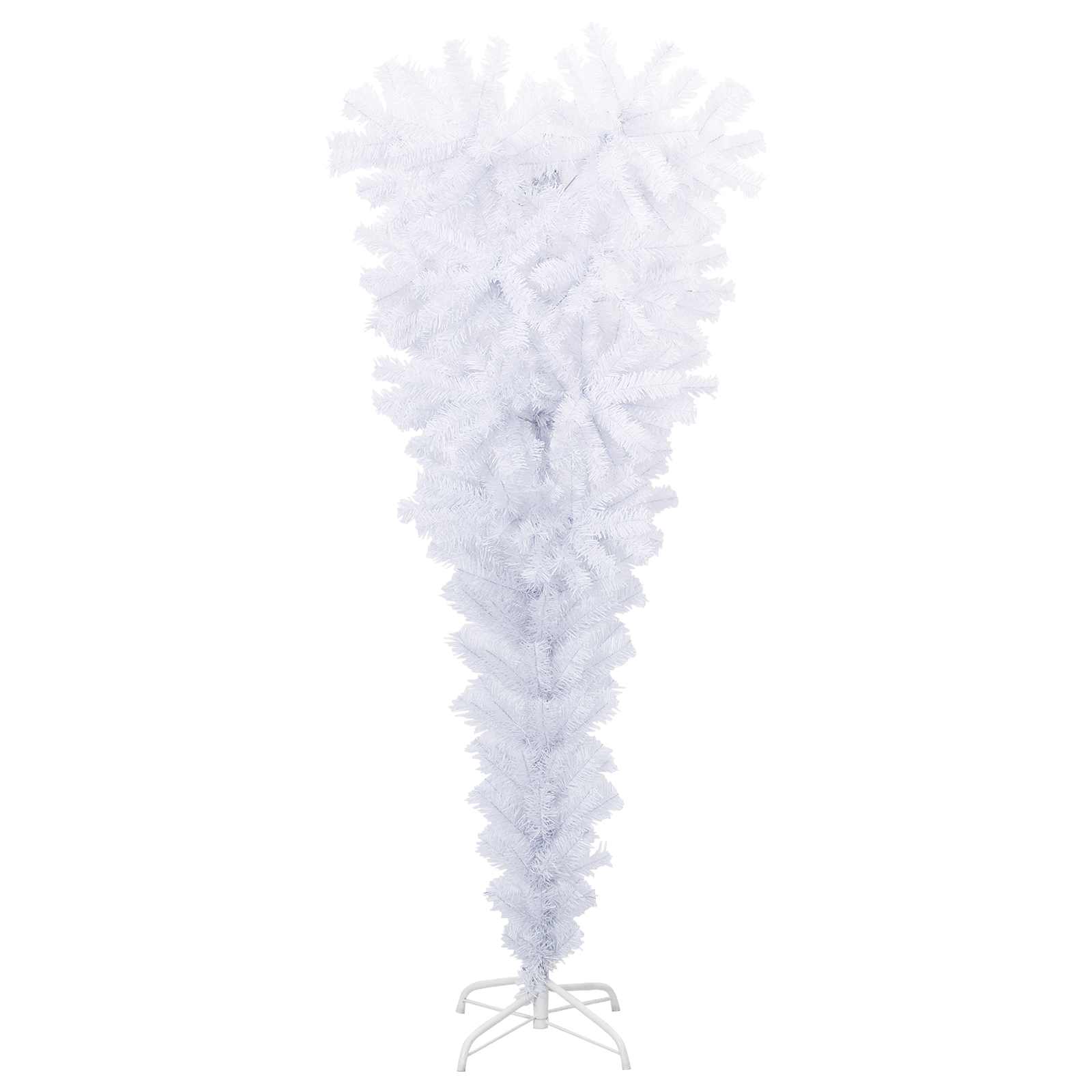 Artificial Christmas Tree with Stand White 150 cm PVC and Steel