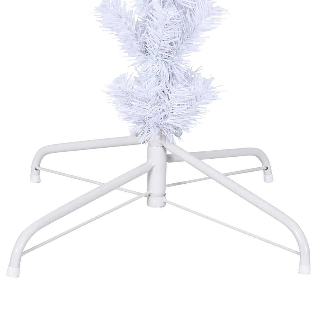Artificial Christmas Tree with Stand White 240 cm PVC and Steel