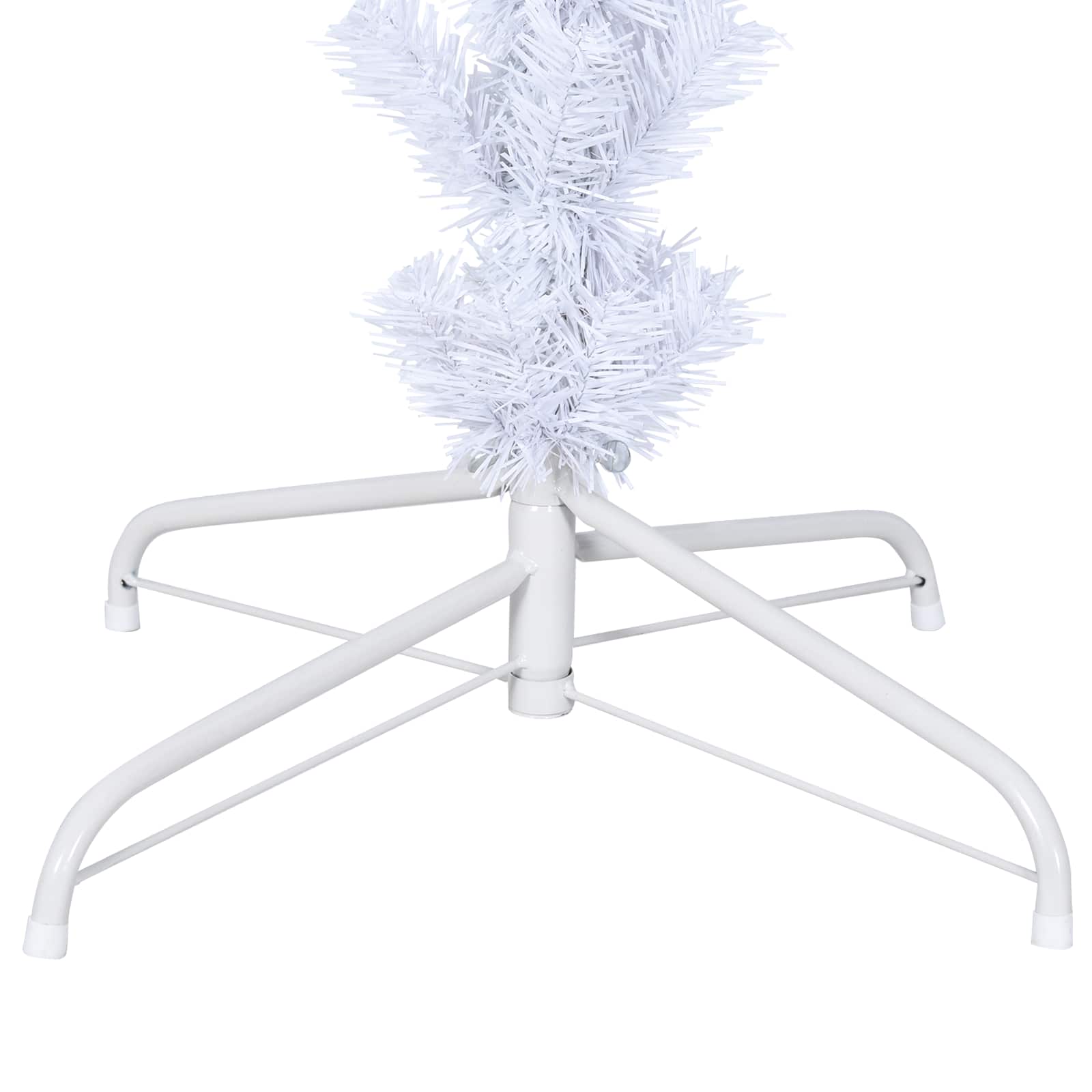 Artificial Christmas Tree with Stand White 240 cm PVC and Steel