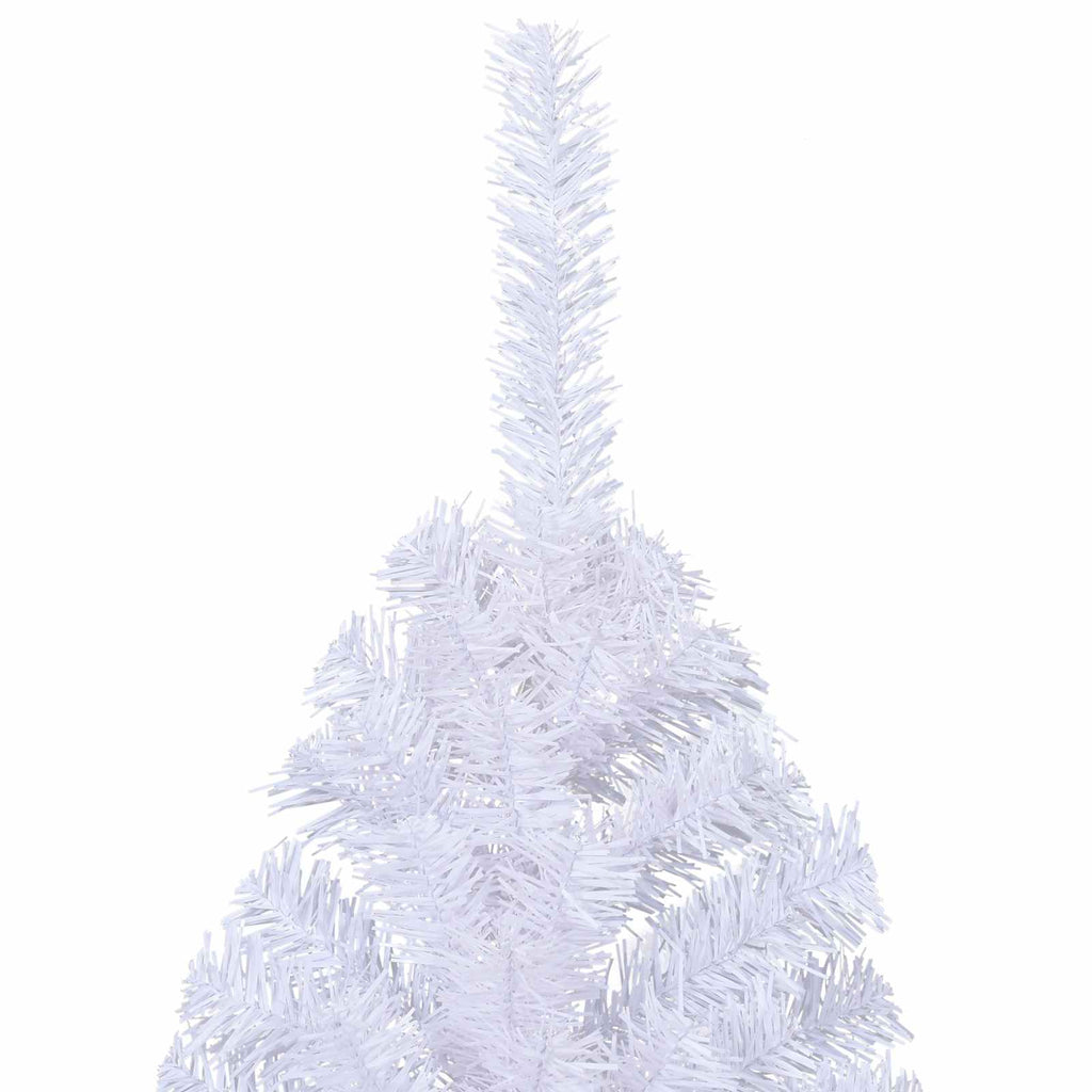 Artificial Christmas Tree with Stand White 240 cm PVC and Steel