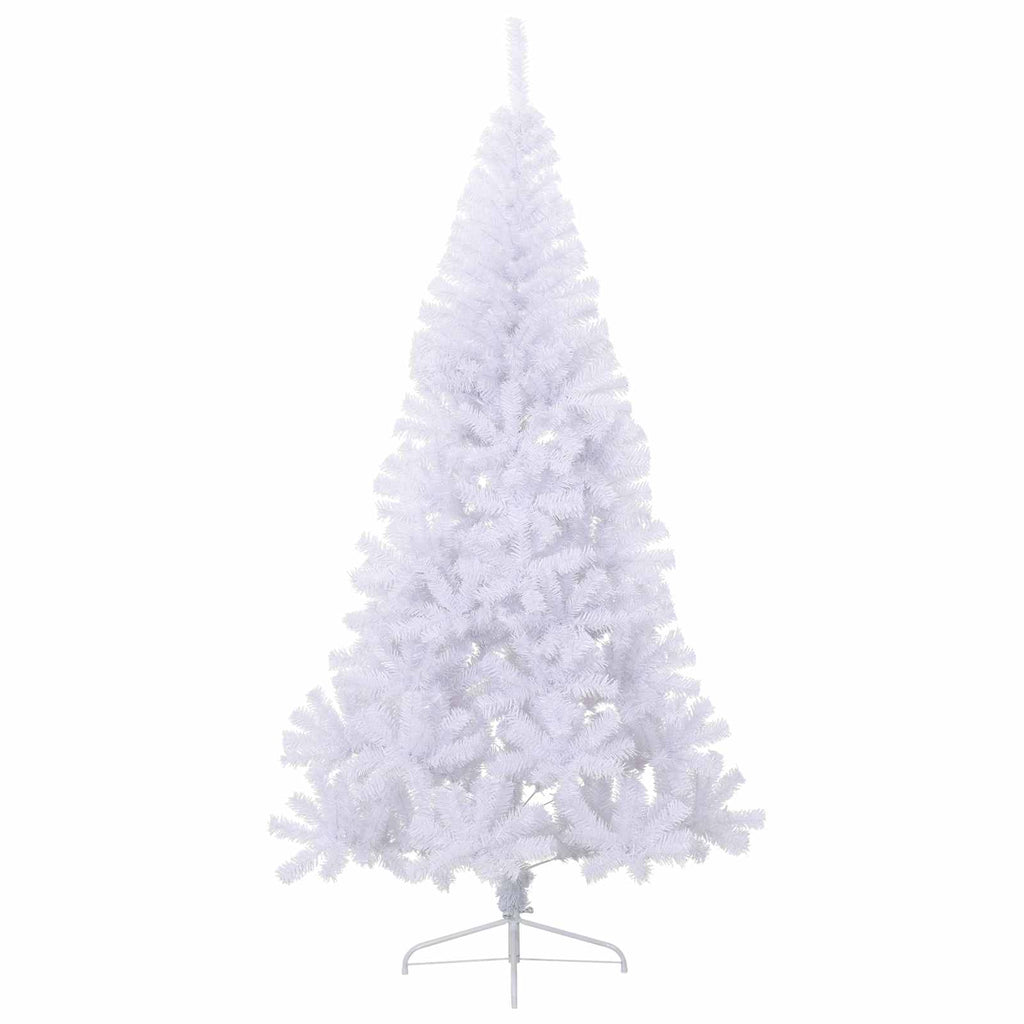 Artificial Christmas Tree with Stand White 240 cm PVC and Steel