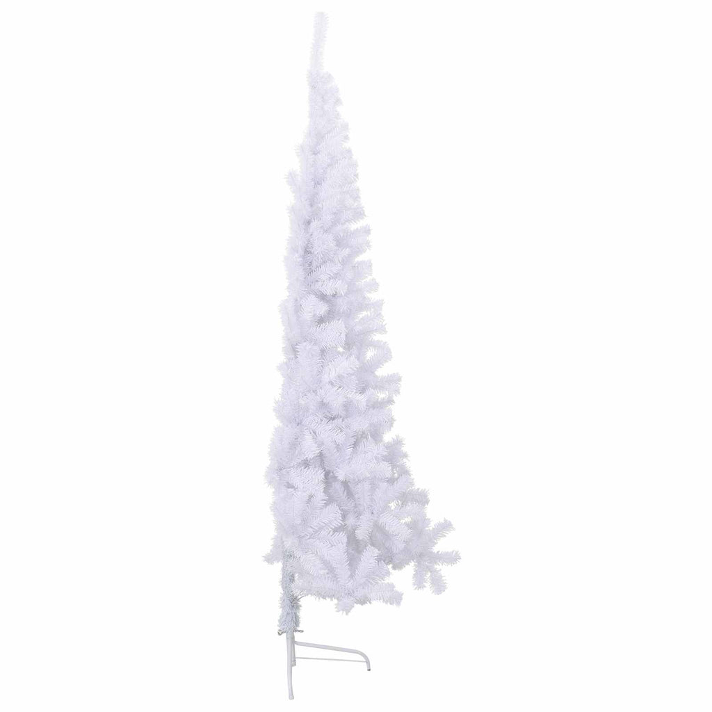 Artificial Christmas Tree with Stand White 240 cm PVC and Steel