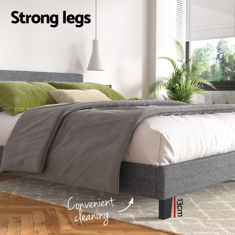 Artiss Bed Frame Queen Size Grey NEO