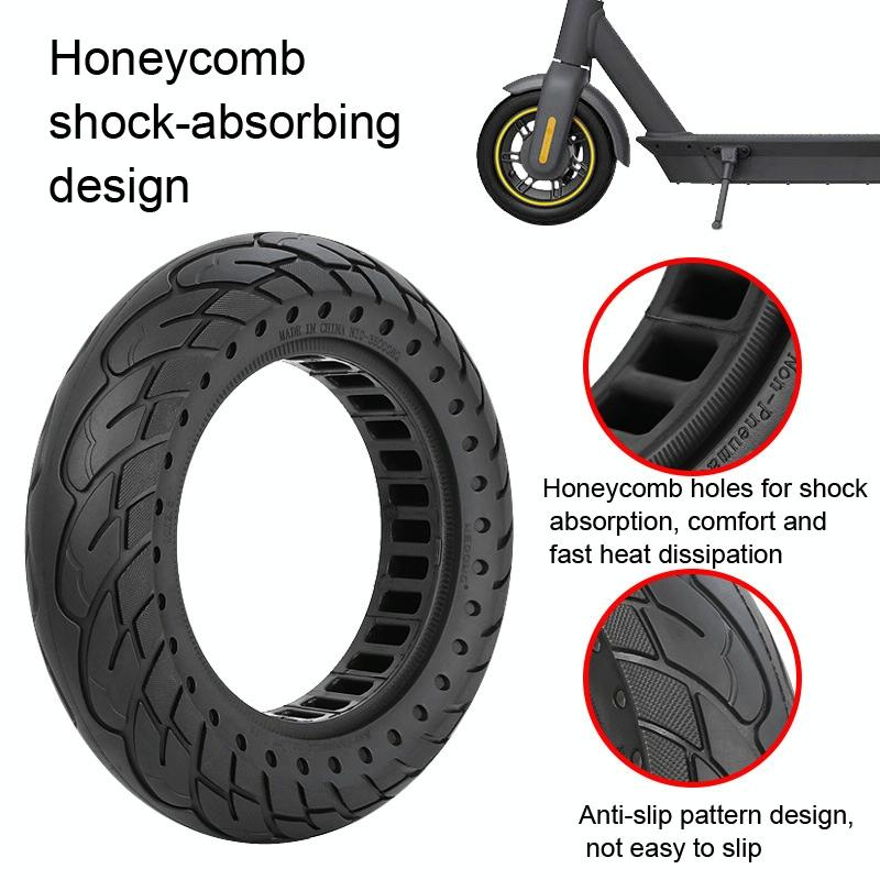 10 Inflatable Honeycomb Solid Run-flat Tire Electric Scooter - 36Mm Slot Blue