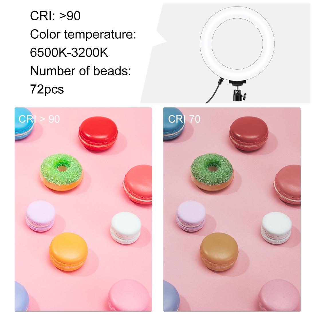 16cm Usb Led Ring Light with Tripod and 3 Modes - Pink